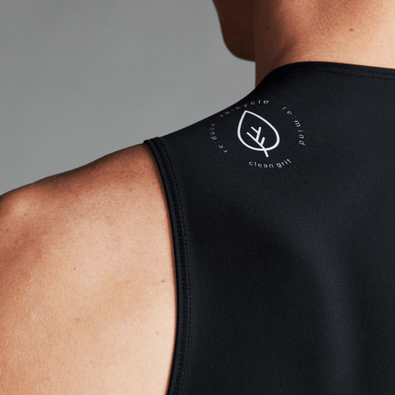Closeup of the back-part of the Drive Skinsuit showing the