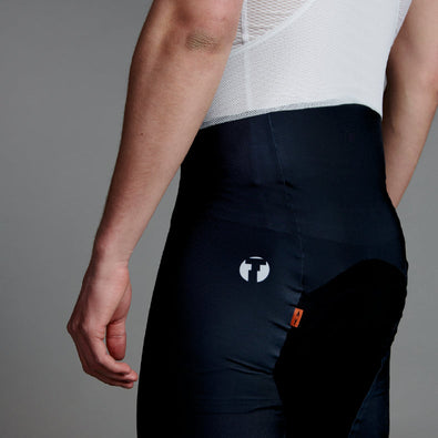 Close up shot of Trimtex Vitric bib shorts.