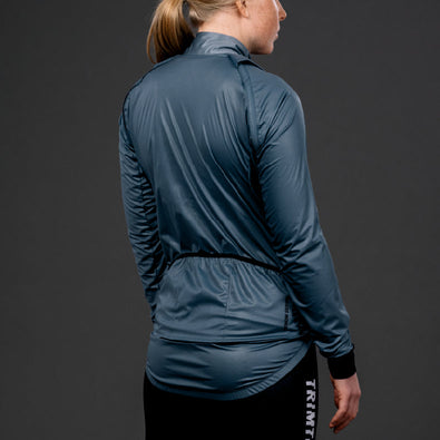 Back shot of women's Venom cycling jacket by Trimtex